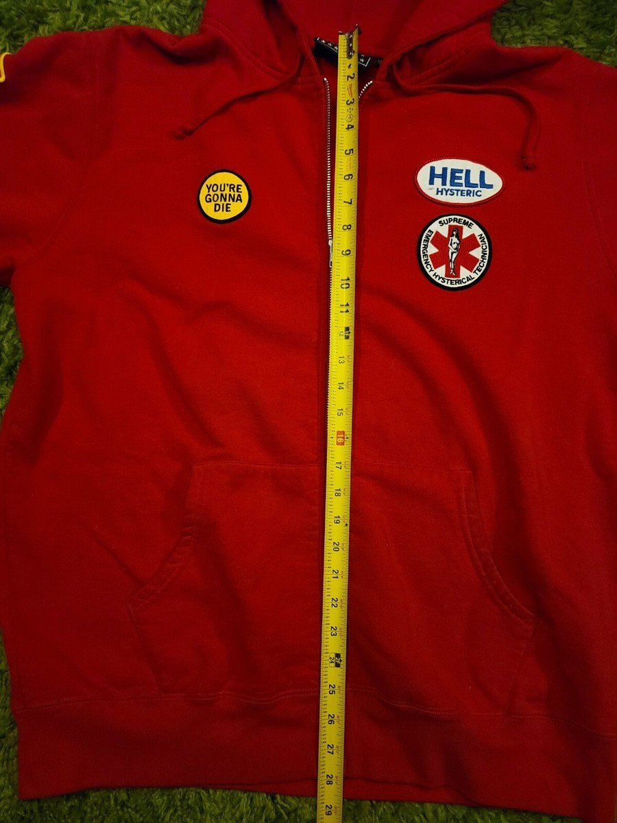 RARE Supreme x HYSTERIC GLAMOUR Hell Hysteric full zip patch RARE Supreme x HYSTERIC GLAMOUR Hell Hysteric full zip patch
