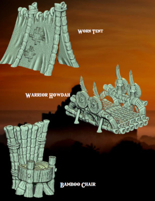 Babus Village Scatter - Pathfinder - Dungeons & Dragons - RPG - Tabletop-Terrain