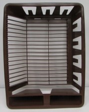 Vintage 1981 Rubbermaid 2 compartment Dish Drainer 6050 Chocolate NOS New