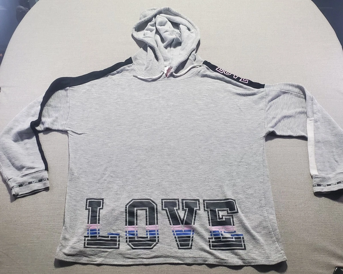 No Boundaries Youth Girls XL (15/17) Hoodie LOVE Sweatshirt Cotton-blend