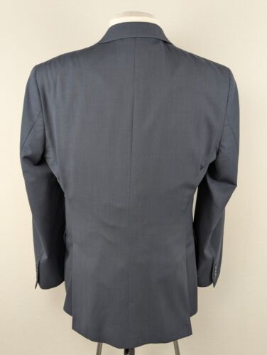 Jos A Bank Sport Coat Blazer Mens 42L Blue Wool Tailored Fit Traveler Classic - Picture 4 of 14