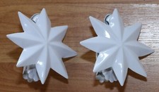 2 Stück Donauklammern - Vorhangklammern - Metallclips - Motivklammern Stern