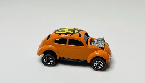 Hot Wheels Redline Flying Colors VOLKSWAGEN VW Orange 1974 NM Loose Hk Base