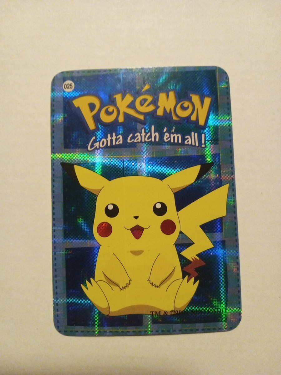 Pikachu 2000 Pokemon Vending Prism Holo Sticker Card | eBay