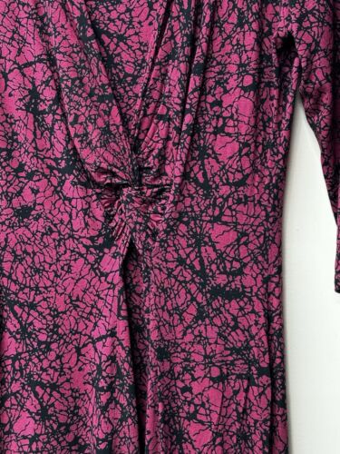 Women’s COTSWORLD COLLECTION Dress Size 10 Twisted Front Red & Black EC - Picture 3 of 15