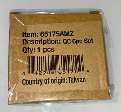 65175AMZ 6 Piece Quick Connect Set Connector Bundle Black Blue manguera