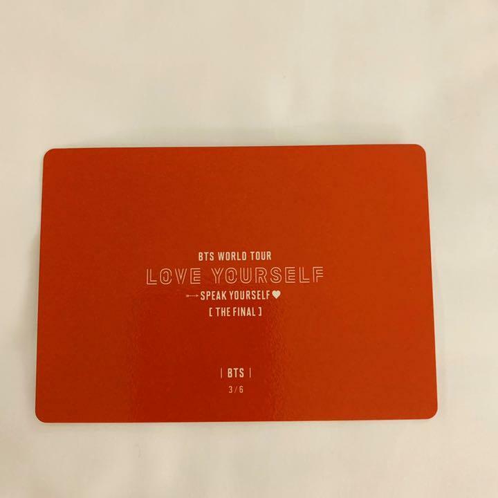BTS Official Mini Photocard UNIT SPEAK YOURSELF THE FINAL in