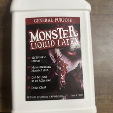 Monster Liquid Latex - 16oz Pint - Creates Monster / Zombie Skin and FX
