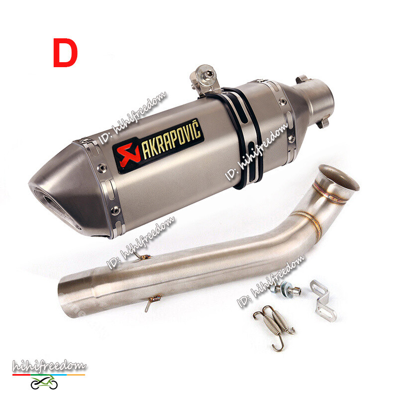 Slip On ATV Exhaust Mid Pipe Baffle Muffler Modified For Duke 690