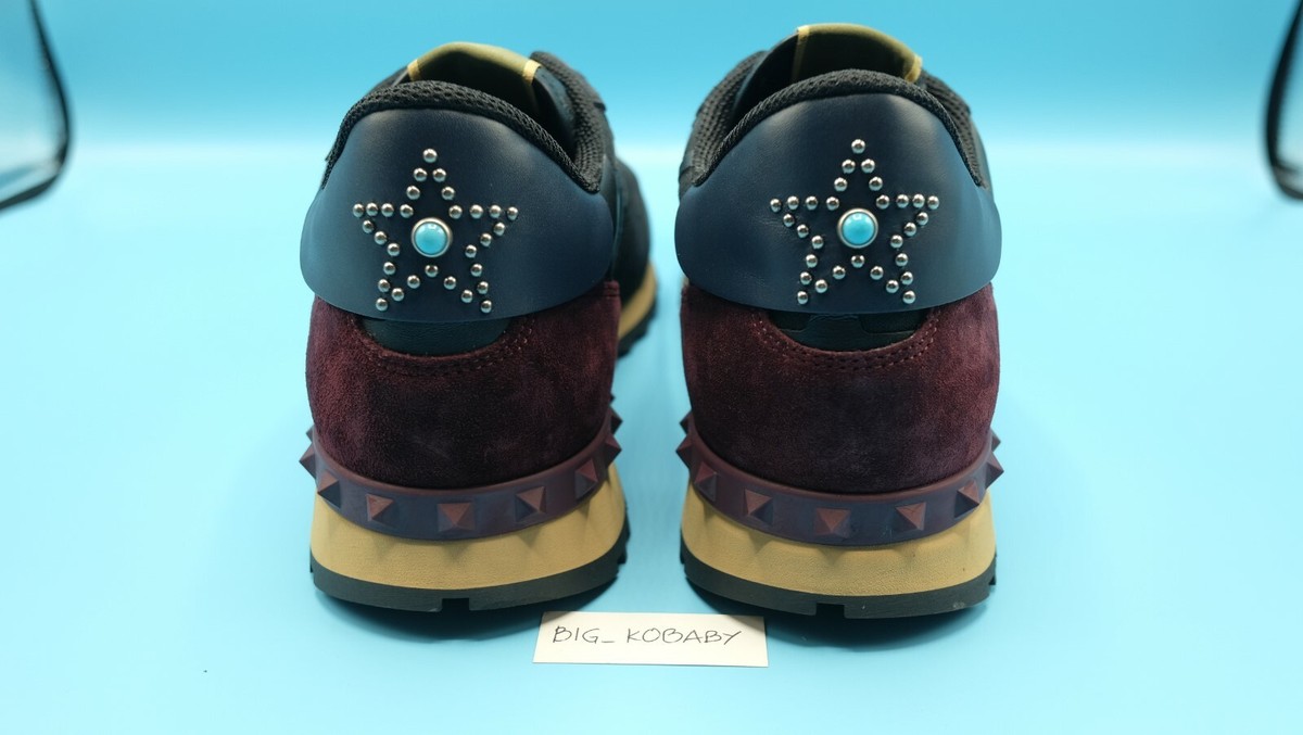 Valentino Garavani Rockrunner Star Stud Buffed Low Sneaker