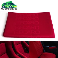 2M×1.6M Full Red JDM Recaro Fabric Cloth For Car Seat Panel Armrest Decoration