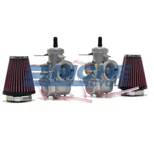 Honda CB350 CL350 CB360 Mikuni VM32 Complete Race Carburetor Kit w/ Cables