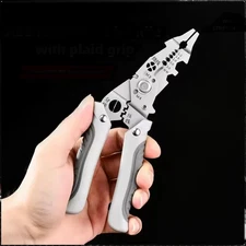 Wire Stripping Crimping Pliers Electrician Cable Cutter Multifunction Tool