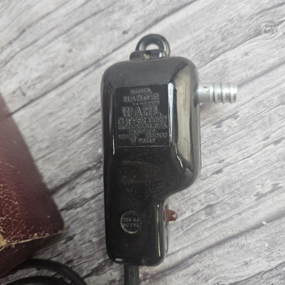 Masajeador Vibrador Eléctrico Wahl Hand-E De Colección con Accesorios de Caja FUNCIONA Foto 4 de 4