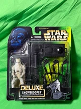 Star Wars Deluxe Snowtrooper w/ E-Web Heavy Repeating Blaster Action Figure