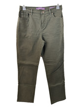 Gloria Vanderbilt jeans size 8 Amanda 30" inseam 4 pockets green