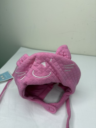Toddler Girls One Size Pink Cat Hat Chinstrap Kitty Jane Seymour This One NEW