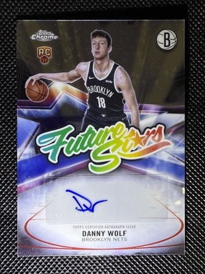 2025-26 Topps Chrome NBA Future stars Danny Wolf Refractor Auto FS-DW  Nets