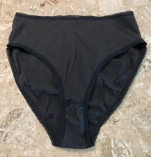 Vintage 90 s High Leg Black Panties Sz Large 100 Cotton J Crew