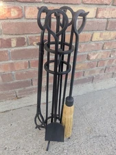 Napa Forge Arts And Crafts Fireplace Tool Set - Black - 29" h