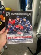 2024-25 Topps NHL Hockey Sticker Collection Book New With Stickers