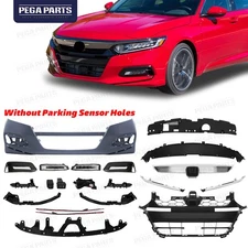 For 2018-2020 Honda Accord Complete Front Bumper Cover Grille Fog Light Assembly