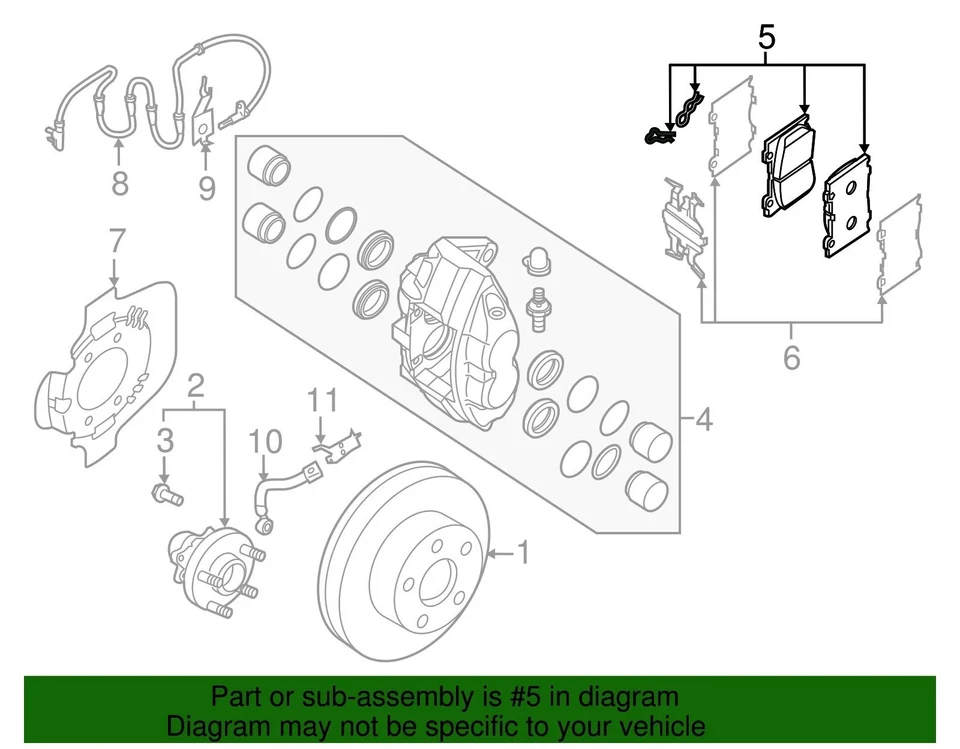 前刹车盘转子和垫套件轿跑车轿车适用于英菲尼蒂 Q50 日产 Z Q60 — 第 3/4 张图片