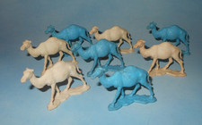 Vintage 1950s Auburn Rubber Zoo Play Set Vinyl Camel Pack of 8