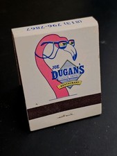 Vintage Joe Dugan's Matchbook Clearwater FL 420 Park Place Flamingo Sunglasse