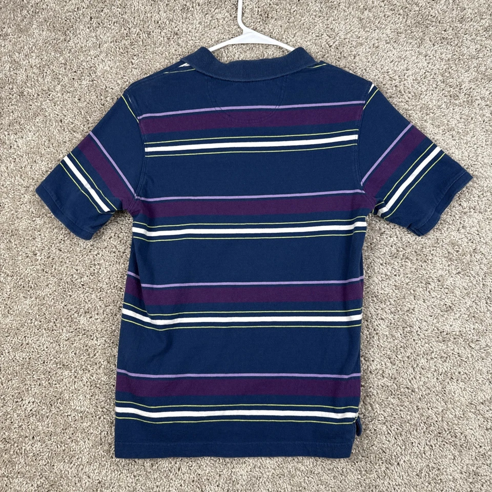 Camisa polo a rayas de manga corta Arizona Jean Co para niños - talla grande juvenil Foto 3 de 4