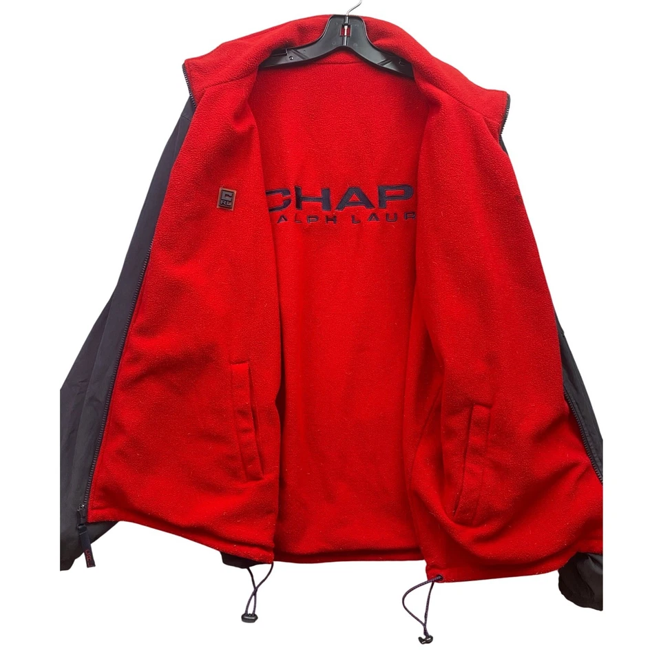 Chaqueta Chaps Ralph Lauren Para Hombre 2XL Reversible Cremallera Completa Forrada de Vellón Exterior Foto 2 de 4