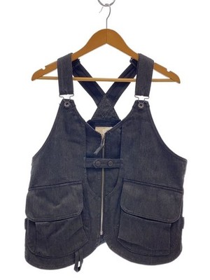 snow peak jk-20au113 TAKIBI Vest Denim IDG S/black