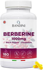 � Berberine 1000Mg Pure High Dosage | 180 Vegan Capsules - Pure Berberin HCL fro