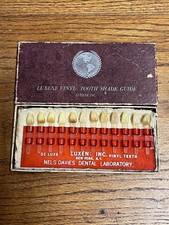 Vintage Luxene Tooth Shade Guide Medical Oddity + Box Davies Dental Laboratory