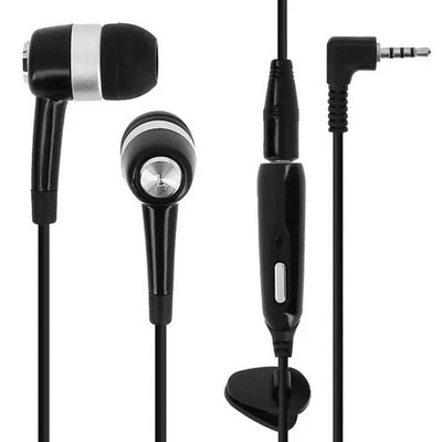 Clappio Kopfhörer Klinke 2,5 mm Fußgänger-Set / Mikrofonadapter schwarz