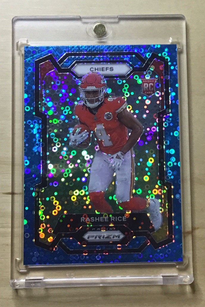🔥2023 Rashee Rice RC #350 Panini No Huddle Disco Blue Prizm SP Rookie #’d /95