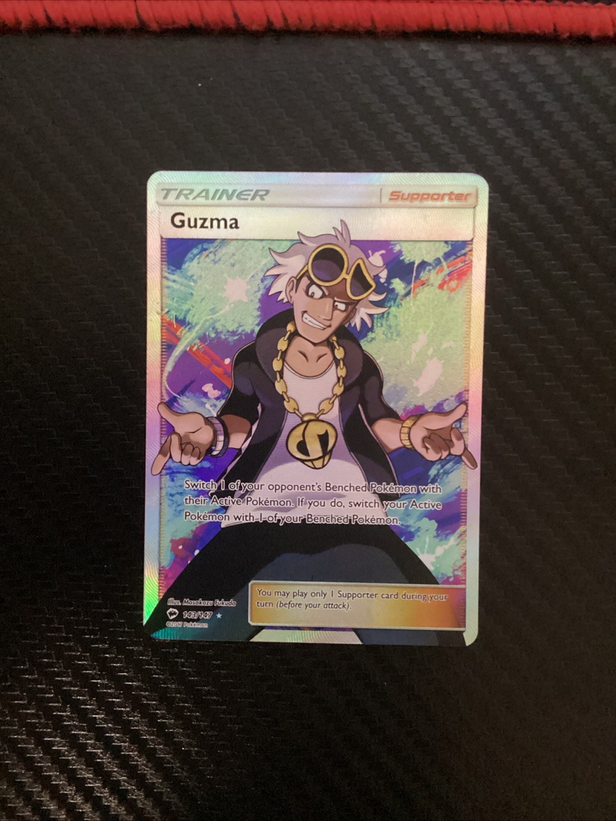Guzma - Pokémon Burning Shadows 143/147 - Full Art - NM