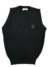 Vintage 1990s IZOD Men  s Sweater Vest Pullover Black USA Made Classic Preppy