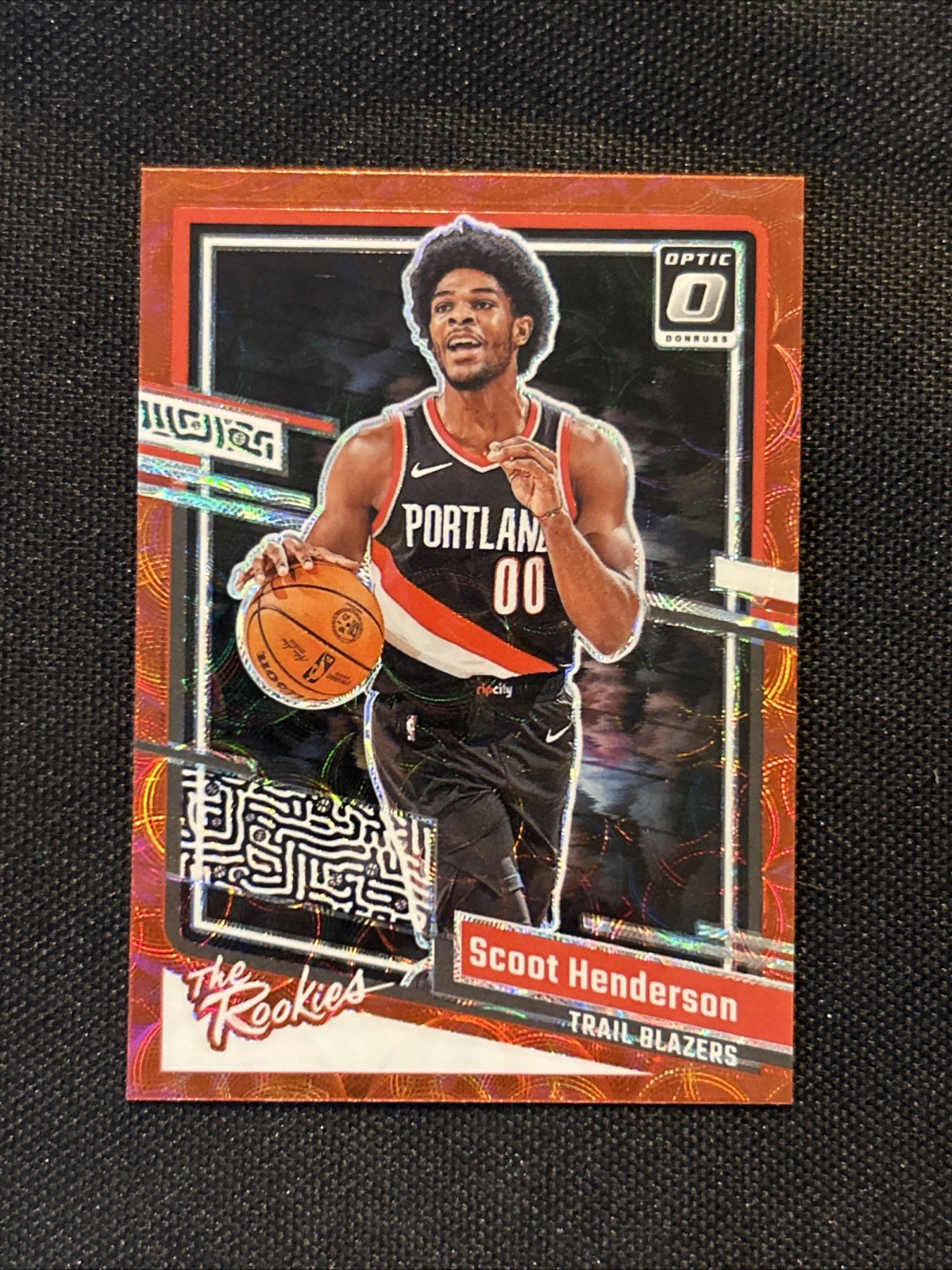 2023-24 Donruss Optic The Rookies Red Scope #3 Scoot Henderson RC Rookie