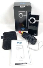 NICE Mino "FLIP" HD Video Mini-Travel Camcorder 4GB Cord Manual ~ Tested Working