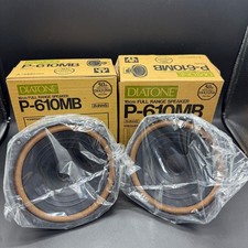 NOS DIATONE P-610MB 50th Anniversary 16cm Full Range Speakers Pair 8 Ohm Boxed