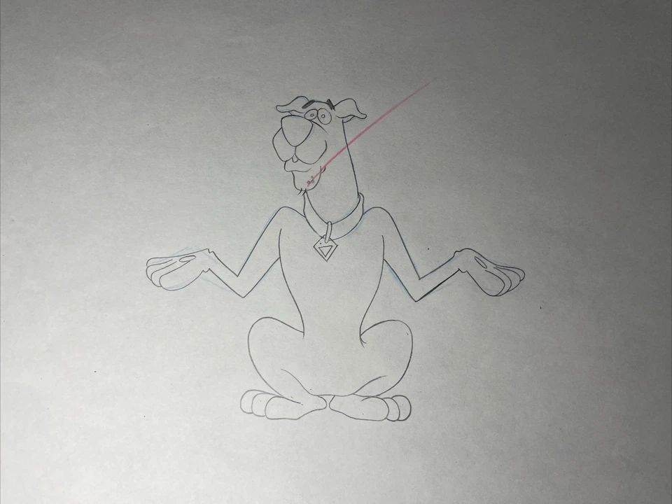 SCOOBY-DOO animation cel 1972 Vintage Cartoons Production Art HANNA-BARBERA  I2 - Image 3 of 4