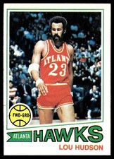 1977-78 Topps Basketball Card Lou Hudson Atlanta Hawks #85 NM