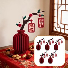 2026 Chinese New Year Decoration Vase Honeycomb Centerpiece Desktop Ornament for
