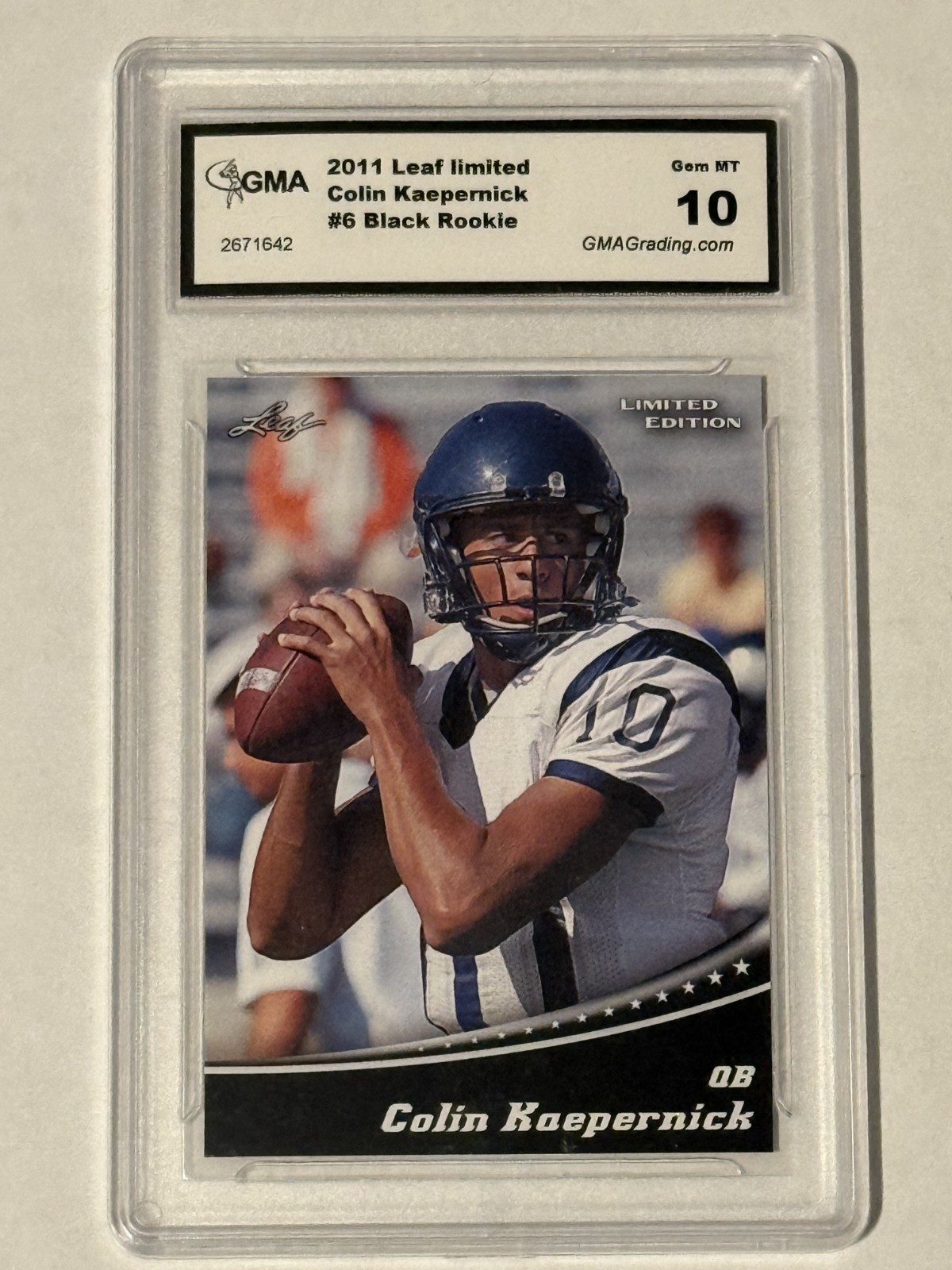 Colin Kaepernick Leaf Draft Limited Edition #6 Base