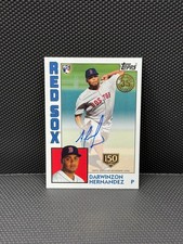 2019 Topps Update Darwinzon Hernandez /150 1984 RC Auto #84A-DH Red Sox