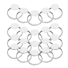20 Pcs Finger Blank for Making Craft Rings Adjustable