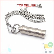 Titanium Small Pill Box Titanium Pill Case Necklace Nitro Mini Waterproof Keycha