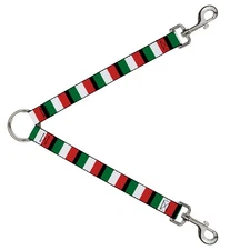 Dog Leash Splitter Italy Flags