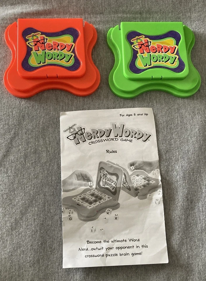 Nerdy Wordy Crossword Game by Briarpatch  BP-47101 Brain Game - No Box - Image 2 of 4